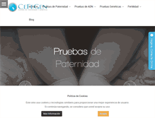 Tablet Screenshot of cefegen.es